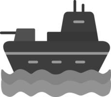 Military Ship Vector Icon