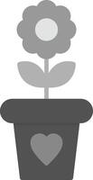 Flower Pot Vector Icon