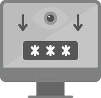 Computer Spyware Vector Icon