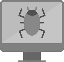 icono de vector de virus informático