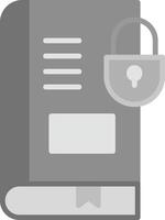 Secure Book Vector Icon