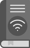 Wifi book Vector Icon