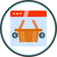 Ecommerce Flat Circle Icon vector