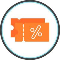 Discount Flat Circle Icon vector