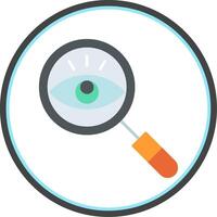 Observation Flat Circle Icon vector