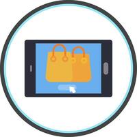 Ecommerce Flat Circle Icon vector