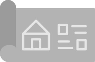 House Blueprint Vector Icon