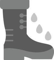 botas de lluvia vector icono