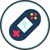 Game Console Flat Circle Icon vector