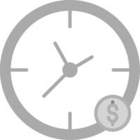 el tiempo es dinero vector icono