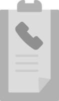 Call list History Vector Icon