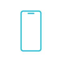 Mobile, cellular smartphone icon. From blue icon set. vector