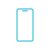 Mobile, cellular smartphone icon. From blue icon set. vector