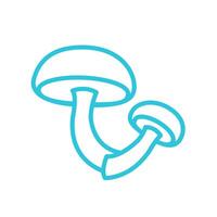 Two mushrooms, Fungi, Shitake icon, From blue icon set. vector