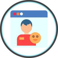 Patient Flat Circle Icon vector