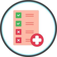 Checklist Flat Circle Icon vector