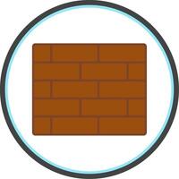 Brickwall Flat Circle Icon vector