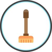 Floor Mop Flat Circle Icon vector