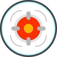 Target Flat Circle Icon vector