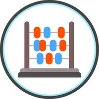 Abacus Flat Circle Icon vector