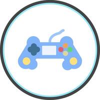 Game Controller Flat Circle Icon vector