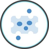 Asteroid Flat Circle Icon vector