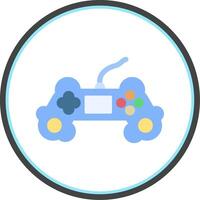 Game Controller Flat Circle Icon vector