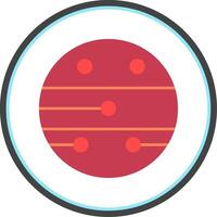 Mars Flat Circle Icon vector