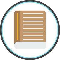 Contact Book Flat Circle Icon vector