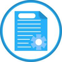 List Flat Circle Icon vector