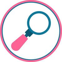 Search Flat Circle Icon vector