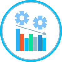 Management Flat Circle Icon vector