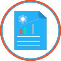 Management Flat Circle Icon vector