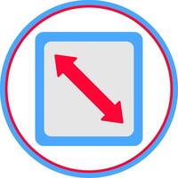 Right Down Flat Circle Icon vector