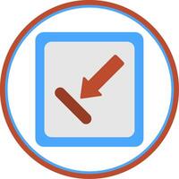 Objective Flat Circle Icon vector