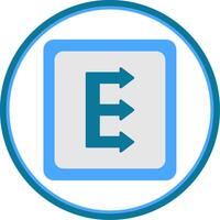 Three Arrows Flat Circle Icon vector