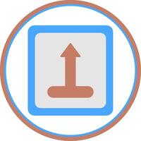 Merge Flat Circle Icon vector