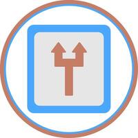 Up Flat Circle Icon vector