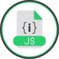 js formato plano circulo icono vector