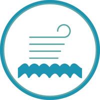 Calm Flat Circle Icon vector