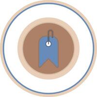 Tag Flat Circle Icon vector