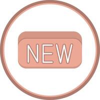 New Card Flat Circle Icon vector