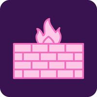 icono de vector de firewall