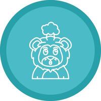 Exploding Flat Circle Multicolor Design Icon vector