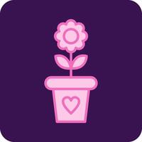 Flower Pot Vector Icon