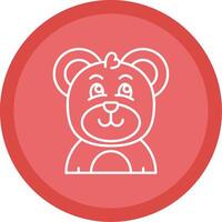 FALSE Flat Circle Multicolor Design Icon vector