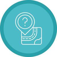 Question Flat Circle Multicolor Design Icon vector