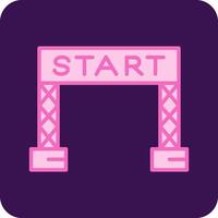 Start Line Vector Icon