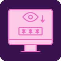 Computer Spyware Vector Icon