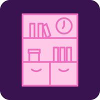 Bookshelf Vector Icon